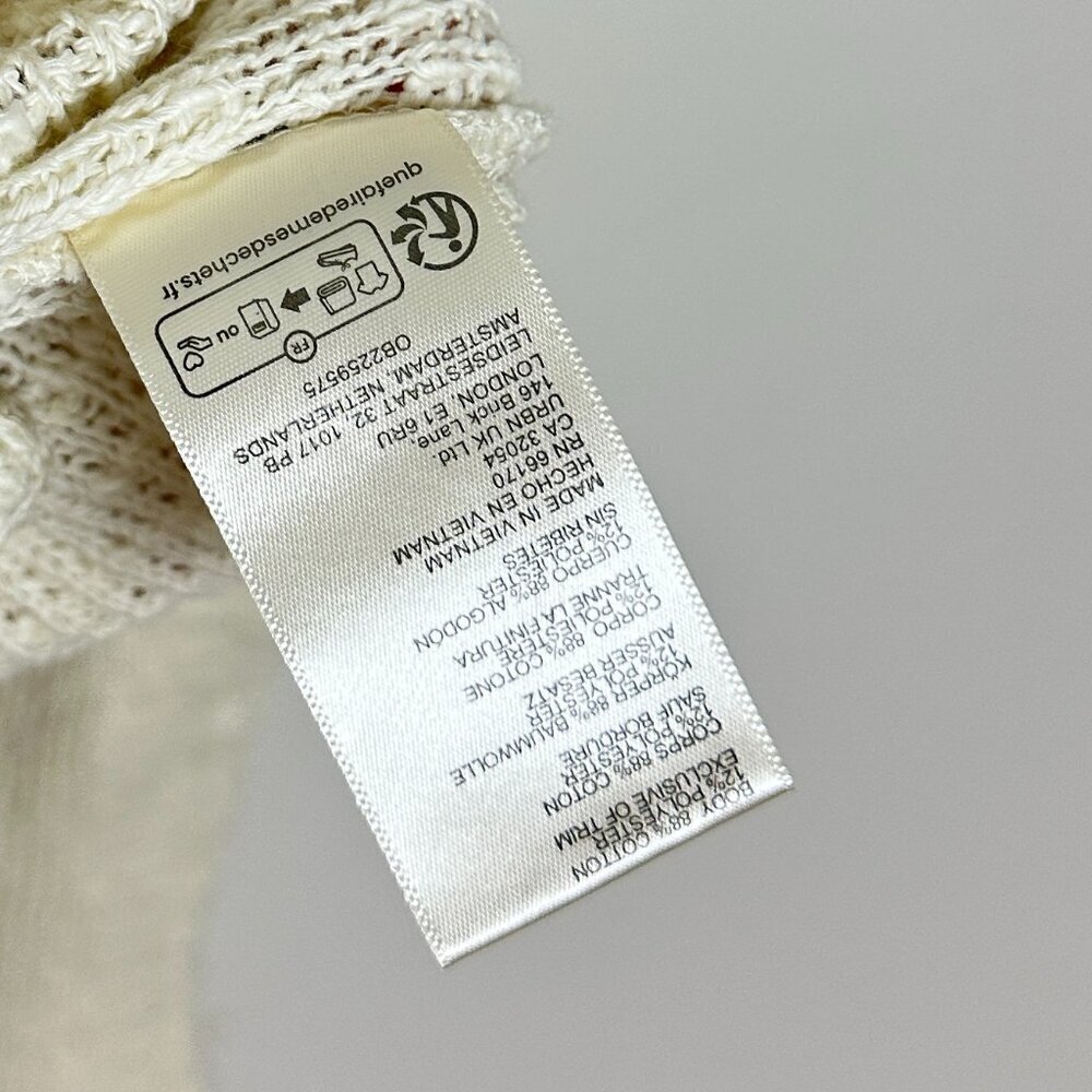 FREE PEOPLE It's On Rib Cardigan in Ivory Size Medium - Picture 6 of 8